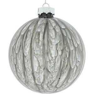 Non Branded Glass Christmas bauble Ø12 cm | Gray