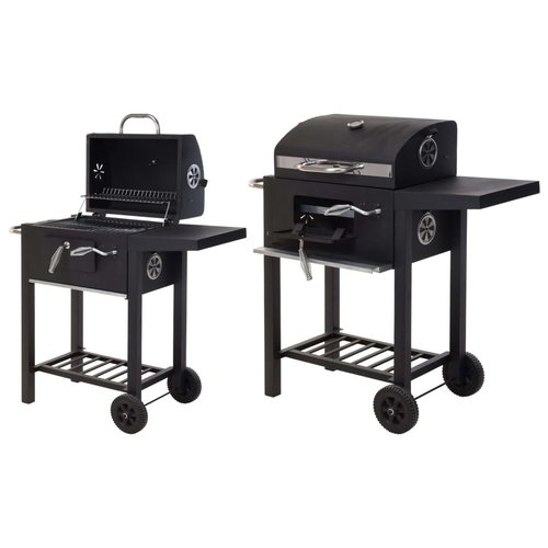 Barbecue de charbon de luxe Vaggan - Surface du gril (LXB) 44 x 32 cm - Acier - Matt Black