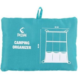 Froyak campingorganizer - 9-vakken - opvouwbaar - 60 x 90 cm