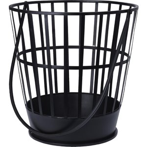 Metal fire pit with handle | Ø38 cm | Black