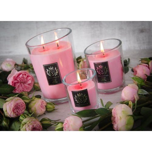 Vellutier Vellutier scented candle medium rosy cheeks - 12 cm / Ø 9 cm