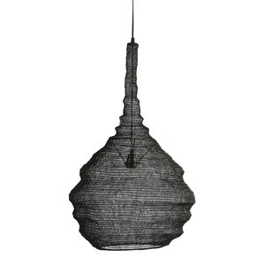 Non Branded Non-Branded Hanging Lamp Bodhi 38.5 x 38.5 cm E27 Stainless steel 25W Black