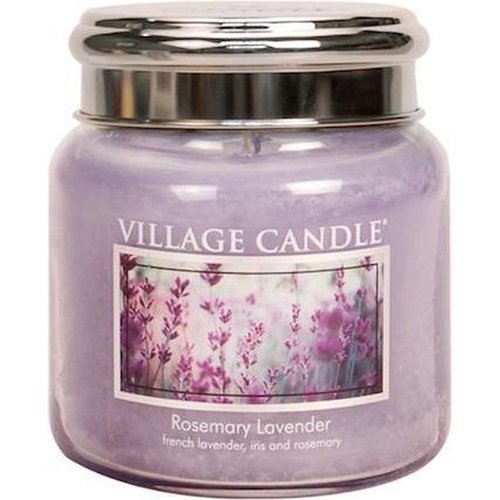 Village Candle Village Candle Duftkerze im mittleren Glas - Rosmarin-Lavendel