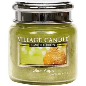 Village Candle Bougie de village Glam Glam Apple 6.5 x 7 cm Green clair