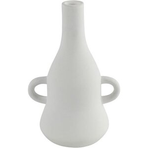 Non Branded Kerzenständer ohne Marke Piper 23 x 15,5 cm Keramik weiß