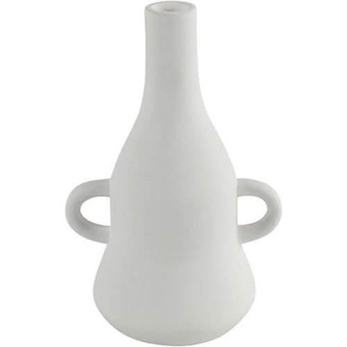 Non Branded Vase non marqué Debbie 15 x 21 x 17,5 cm en céramique blanc