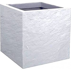 EDA Eda Planter - Boîte à fleurs - 21L - 29,5 x 29,5 x 29,5 cm - blanc