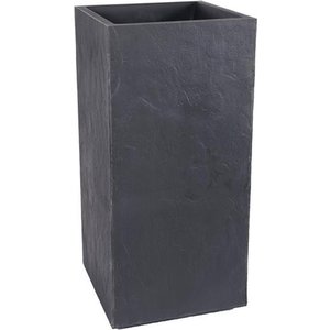 EDA Eda Planter - Boîte à fleurs - 31L - 39,5 x 39,5 x 80 cm - anthracite