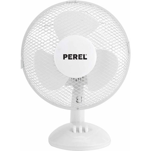 Perel - ventilateur de table - blanc