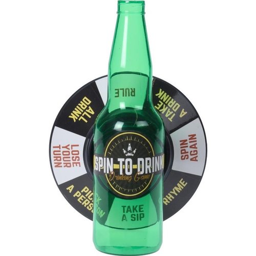 Free and Easy Drinking Game Roulette Bottle Turn Unisex Green