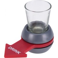 Free and easy drinking game Shot Spinner 10 cm red - gift tip!