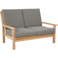 Canapé-salon teak 124 cm inclus coussin lesli vivant vivant