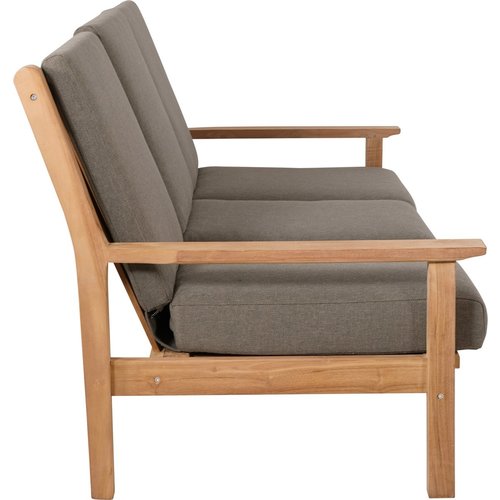 Lesliliving Canapé-salon teak 180 cm inclus coussin lesli vivant vivant