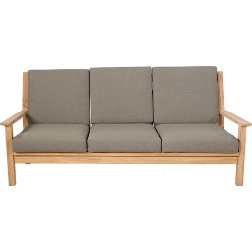 Lesliliving Lounge Sofa Teak 180 cm inkl. Kissen Lesli LivingLesli Living