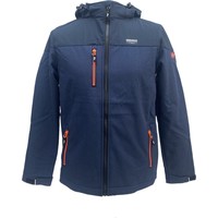 Nordberg Lark - Softshell Outdoor Zomerjas Kinderen - Donkerblauw melange - Maat 128