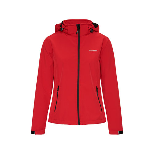 Nordberg Nordberg Ingrida Softshell Jas Dames - Kleur Rood - Maat L