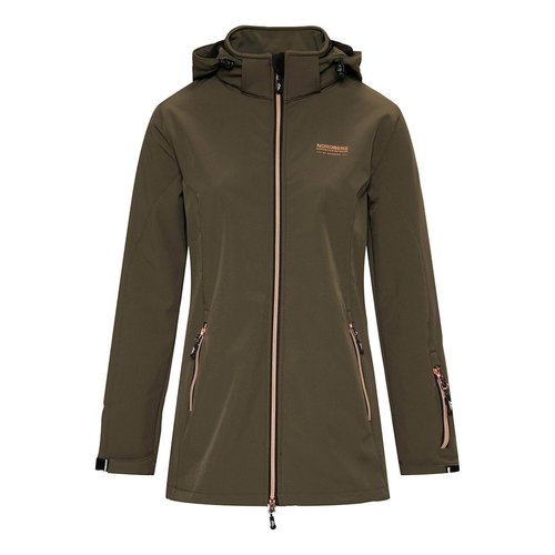 Nordberg Nordberg Irene Softshell Jas Dames - Kleur Legergroen- Maat XXL