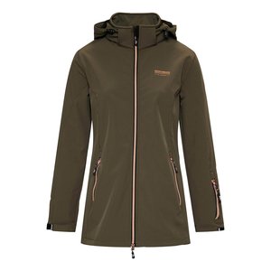 Nordberg Nordberg Irene Softshell Jas Dames - Kleur Legergroen- Maat 3XL