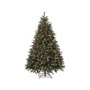 Royal Christmas Royal Christmas® Künstlicher Weihnachtsbaum Washington 150 cm | Mehrfarbige LED-Beleuchtung
