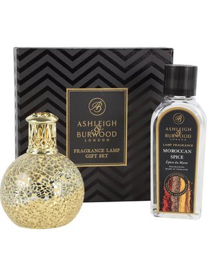 Ashleigh & Burwood Ashleigh & Burwood - Öl marokkanischer Gewürz 250 ml + Duftlampe kleiner Schatz - Geschenkset