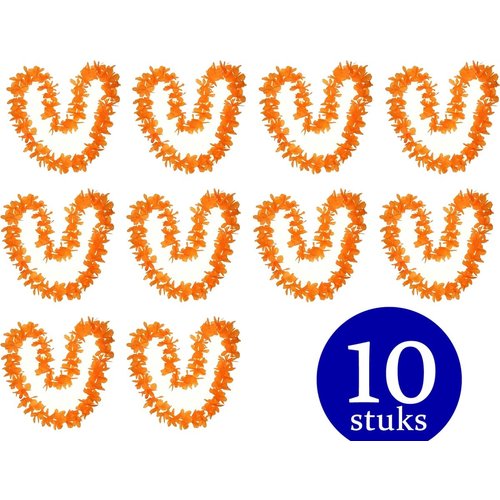 10 pièces Hawaii Wreath / Slinger Oranje