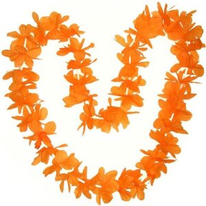 Orange Hawaii Blumenkranz Girlande