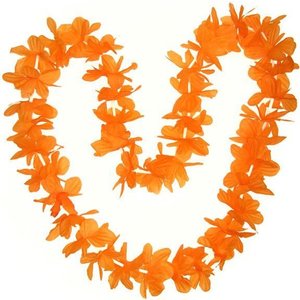 Set of 6x pieces orange hawaii flowers wreath pendulum