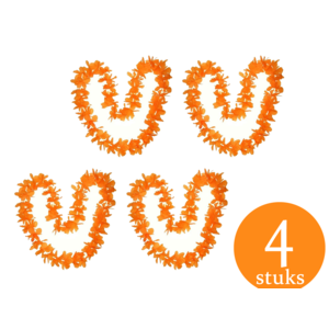 Ensemble de pièces 4X Orange Hawaii Flowers Wreath Pendule