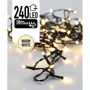 Luci di Natale 18 metri 240 LED - Illuminazione LED per esterni - Bianco caldo Luci di Natale 18 metri 240 LED - Illuminazione LED per esterni - Bianco caldo