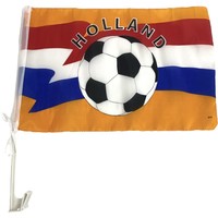 2 pièces drapeau de la voiture orange - Championnat d'Europe / football de la Coupe du monde