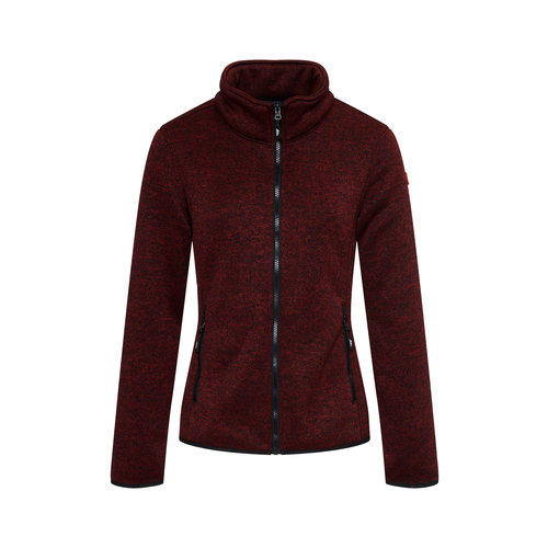 Nordberg Nordberg Fria Fleece Weste - Bordeaux Melange - Größe M