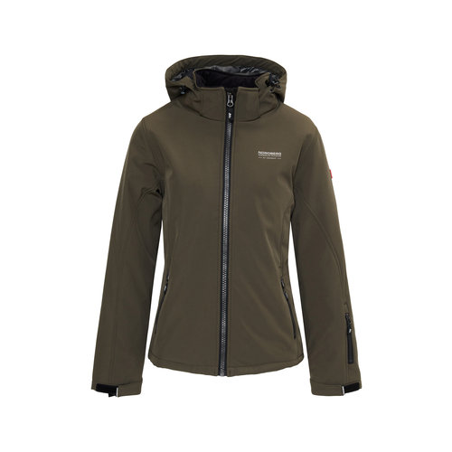 Nordberg Nordberg Shirley Winterjacke - Damen - Softshell - Armee - Größe s