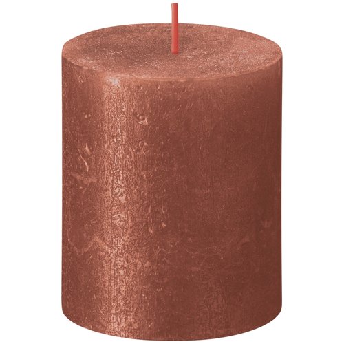 Bolsius Bolsius Stub candle Shimmer Amber - Ø68 mm - Height 8 cm - 35 burning hours