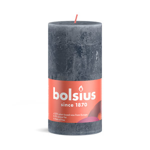 Bolsius Bolsius Stub Candle Bleu - Ø68 mm - Hauteur 13 cm - Bleu - 60 heures de brûlure