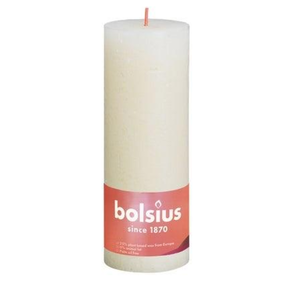 Bolsius Bolsius Stub Candle Perle douce Ø68 mm - Hauteur 19 cm - Perle Blanc - 85 heures de combustion