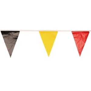 Bandiera del Belgio Linea 10 metri - Punto - Nero-Giallo-Rosso