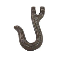 Hook - Wall hook - cast iron -9.5 cm - Rustic - Brown