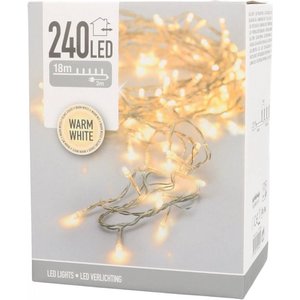 Éclairage LED 240 LED - blanc chaud - 18 mètres