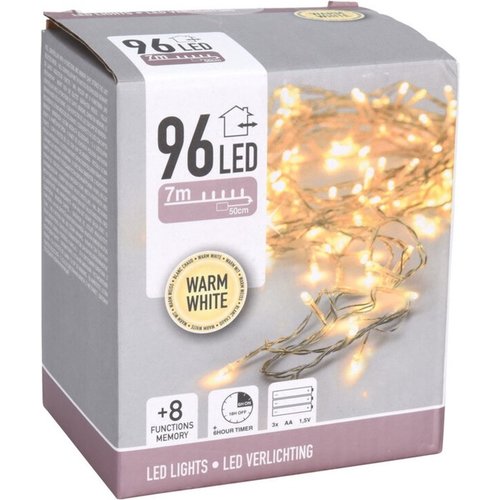 Ledverlichting 96 LED - Warm wit - 7 meter