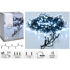 Luci di Natale 180 LED - Bianco brillante - 13,5 metri Luci di Natale 180 LED - Bianco brillante - 13,5 metri
