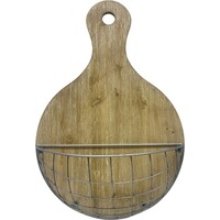 Wall with metal basket - 60 cm