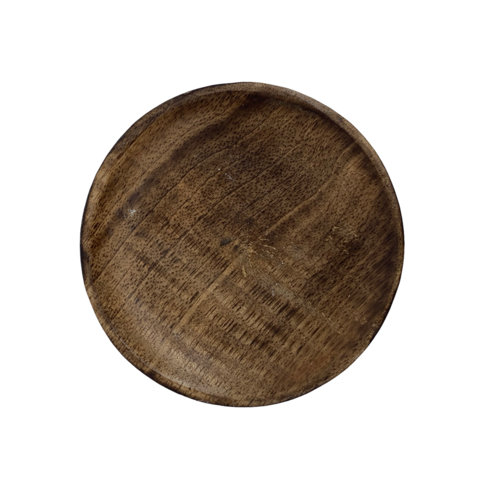 Plateau de bol à plateau en bois rond Ø10 cm