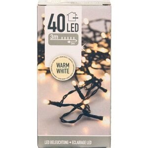 Luces navideñas 40 LED 3 metros blanco cálido Luces navideñas 40 LED 3 metros blanco cálido