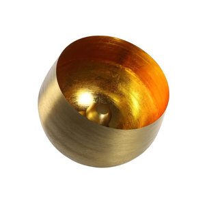 Non Branded Tischlampe ohne Brandung Alexus XL 50 cm E27 Stahl 40W Gold