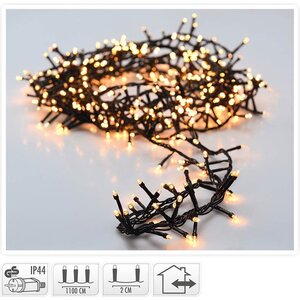 Illuminazione a LED Bianco Caldo 180 LED IP44 - 13,5 metri Illuminazione a LED Bianco Caldo 180 LED IP44 - 13,5 metri