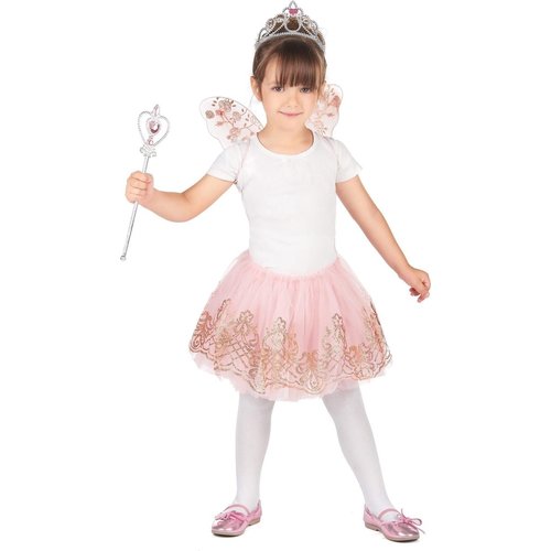 Great Pretenders Roos Gouden Tutu with wings 4-6 years old