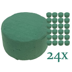 Pro Garden 24x Cylinder z pianki florystycznej 14 x 7 cm