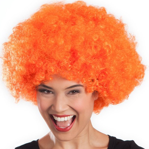 Orange Wig "Afro" Afrog Out Curls