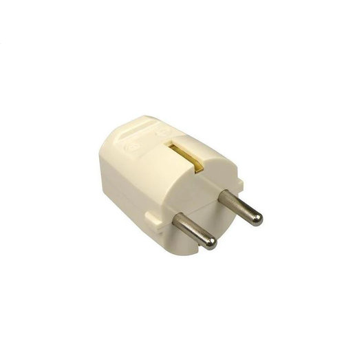 Plug with grounding | White