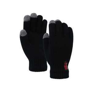 Gardien de chaleur dames gants à écran tactile de taille noire